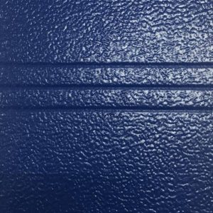 Blå garageport farveprøve