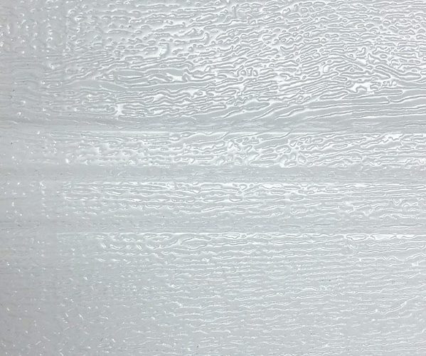 Garageport farveprøve woodgrain hvid Ral 9010
